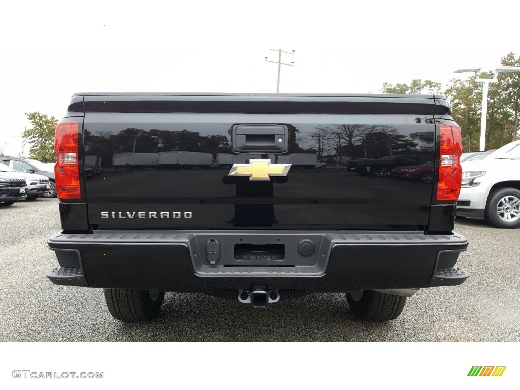 2017 Silverado 1500 Custom Double Cab 4x4 - Black / Dark Ash/Jet Black photo #5