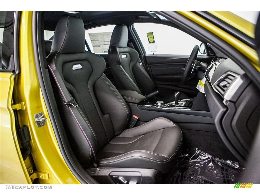 Black Interior 2017 BMW M3 Sedan Photo #116648090