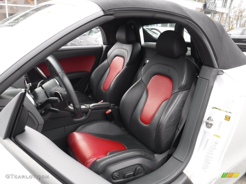 Black/Magma Red Interior 2013 Audi TT S 2.0T quattro Roadster Photo #116648339