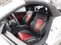 Black/Magma Red 2013 Audi TT S 2.0T quattro Roadster Interior Color
