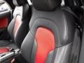 2013 Audi TT Black/Magma Red Interior Front Seat Photo