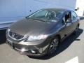 Kona Coffee Metallic - Civic EX-L Sedan Photo No. 9