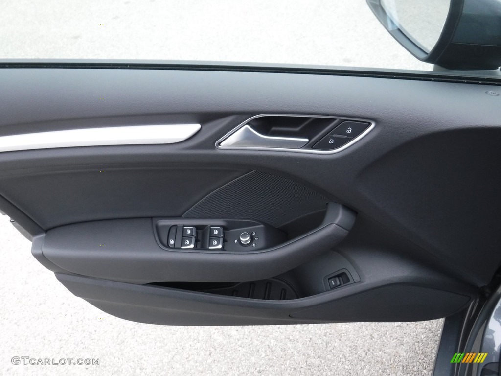 2017 Audi A3 2.0 Premium quttaro Black Door Panel Photo #116649050