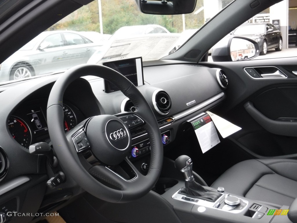 2017 Audi A3 2.0 Premium quttaro Black Dashboard Photo #116649074