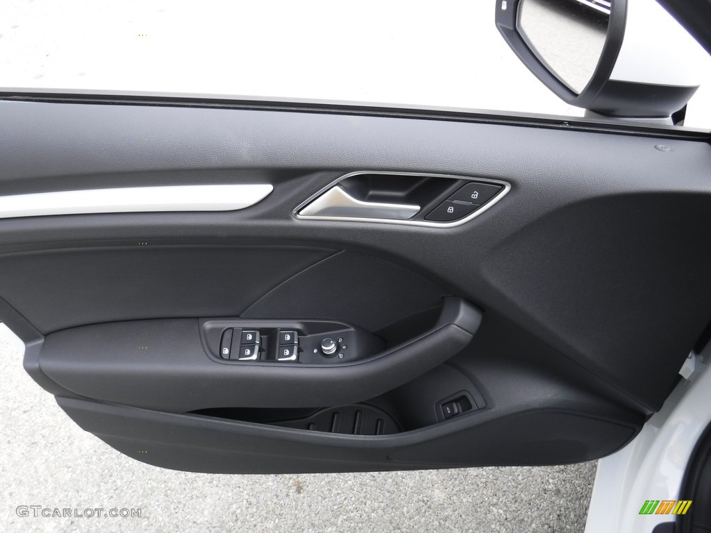 2017 Audi A3 2.0 Premium quttaro Black Door Panel Photo #116650970