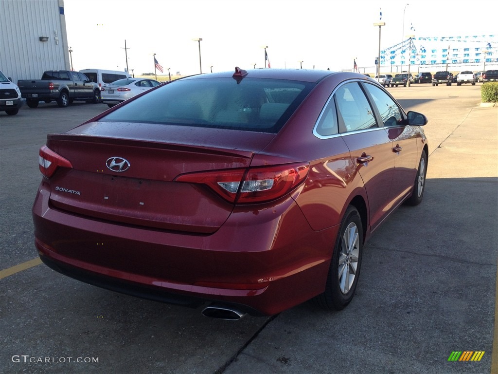 2016 Sonata SE - Venetian Red / Gray photo #3