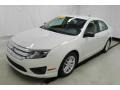 2011 White Suede Ford Fusion S  photo #24