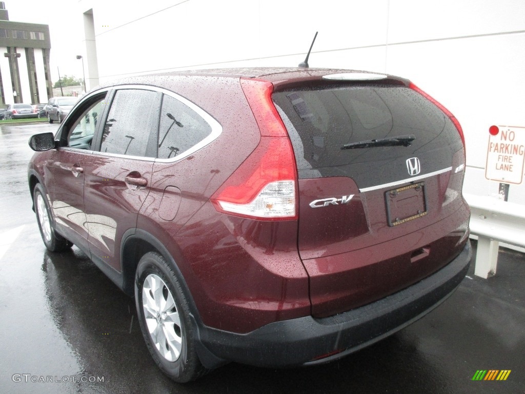 2014 CR-V EX AWD - Basque Red Pearl II / Gray photo #4