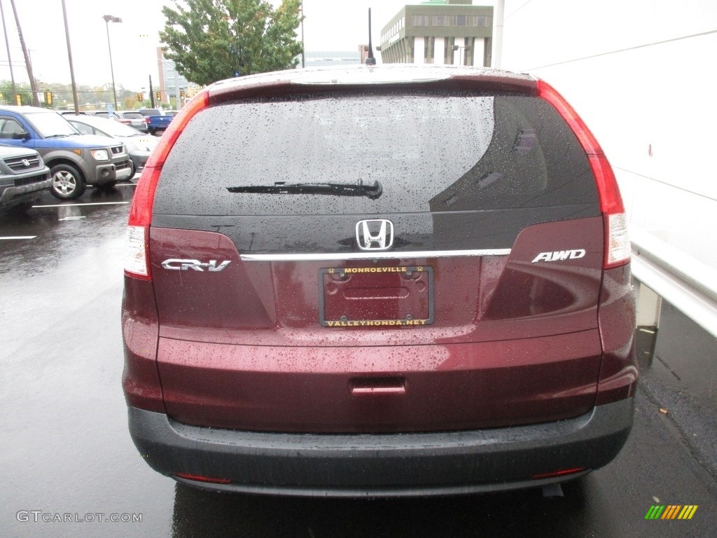 2014 CR-V EX AWD - Basque Red Pearl II / Gray photo #5