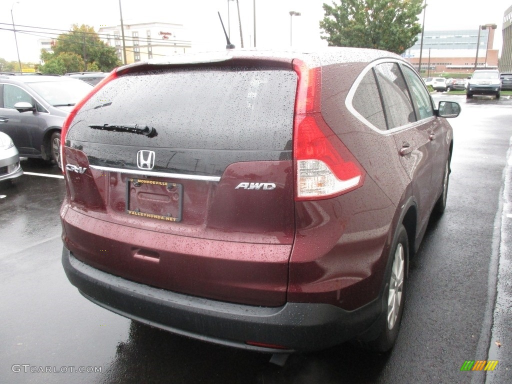 2014 CR-V EX AWD - Basque Red Pearl II / Gray photo #6