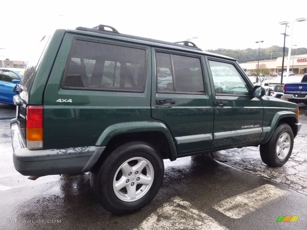 1999 Cherokee Sport 4x4 - Forest Green Pearl / Agate photo #6
