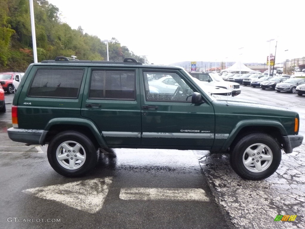 1999 Cherokee Sport 4x4 - Forest Green Pearl / Agate photo #7