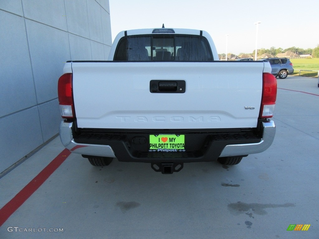 2017 Tacoma SR5 Double Cab - Super White / Cement Gray photo #5