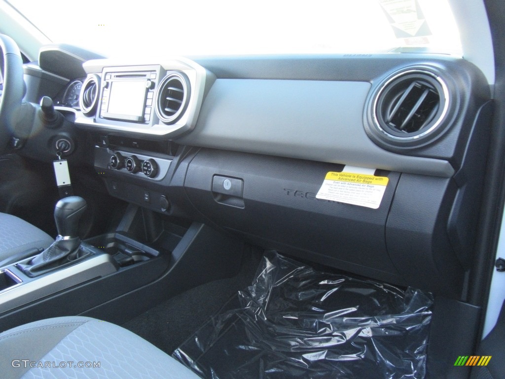 2017 Toyota Tacoma SR5 Double Cab Cement Gray Dashboard Photo #116655530