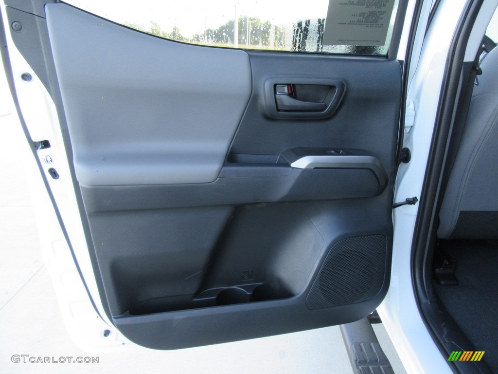 2017 Toyota Tacoma SR5 Double Cab Cement Gray Door Panel Photo #116655548