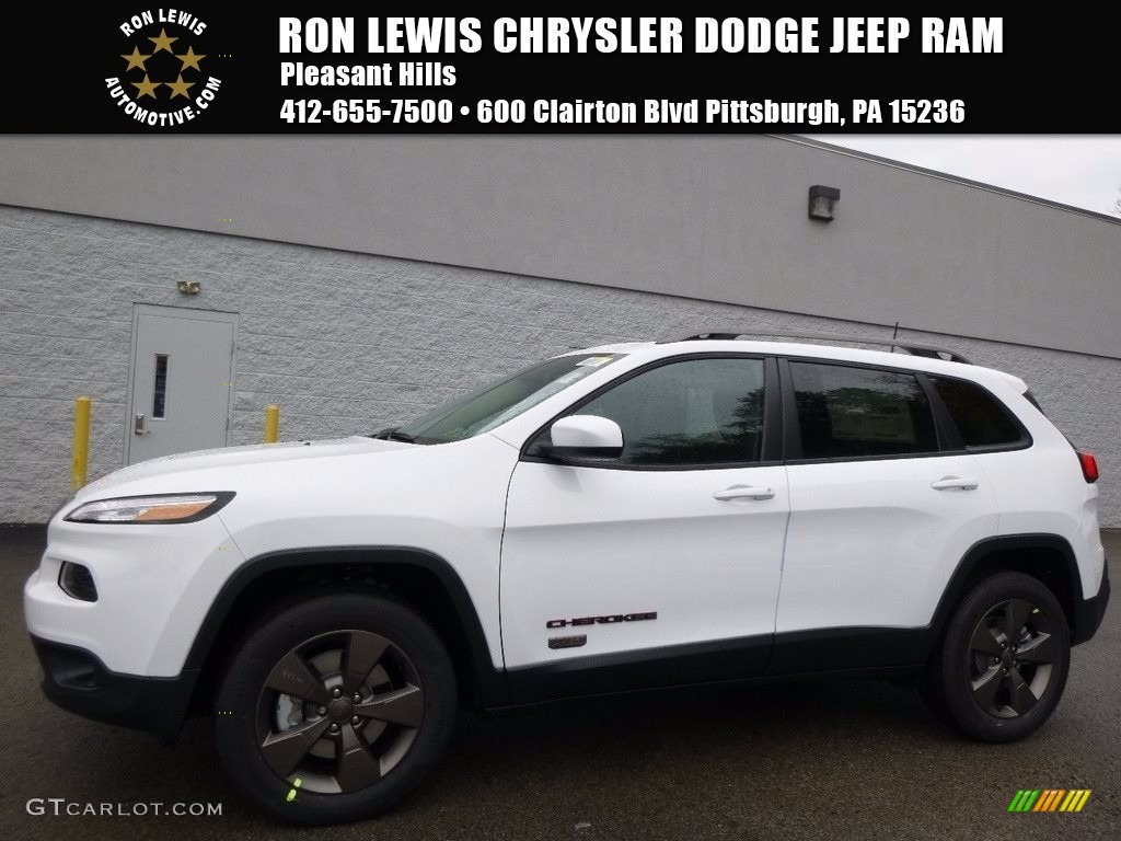 2017 Cherokee 75th Anniversary Edition 4x4 - Bright White / Black photo #1