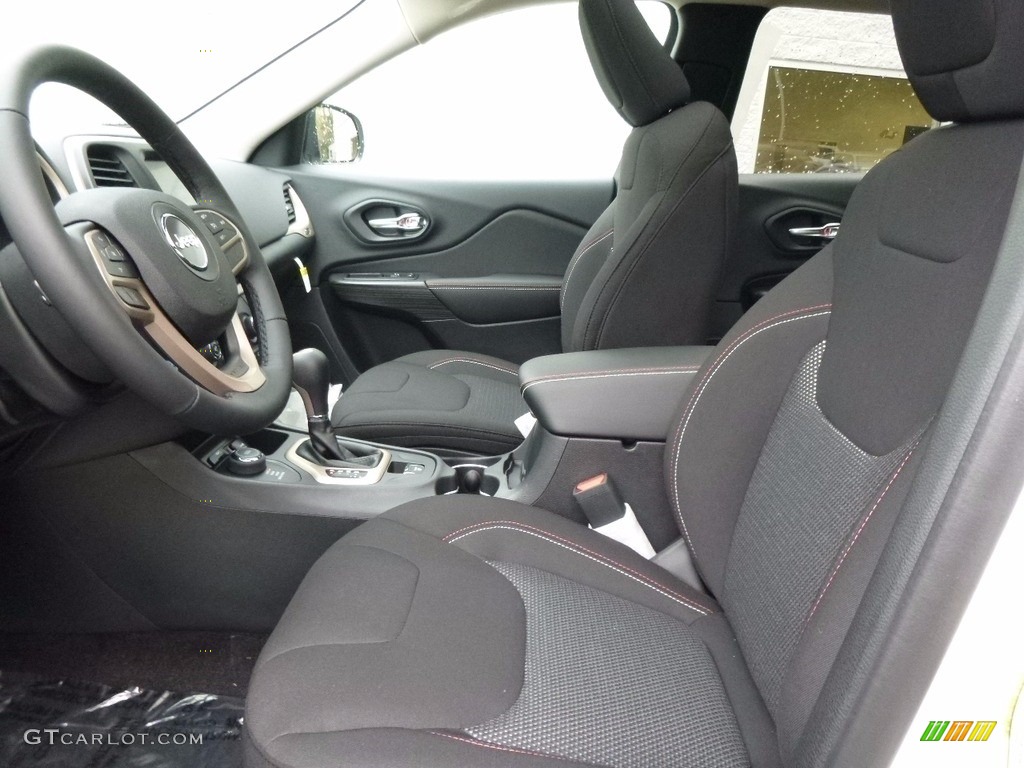 Black Interior 2017 Jeep Cherokee 75th Anniversary Edition 4x4 Photo #116657111