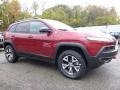 2017 Deep Cherry Red Crystal Pearl Jeep Cherokee Trailhawk 4x4  photo #6