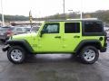 2017 Hypergreen Jeep Wrangler Unlimited Sport 4x4  photo #2