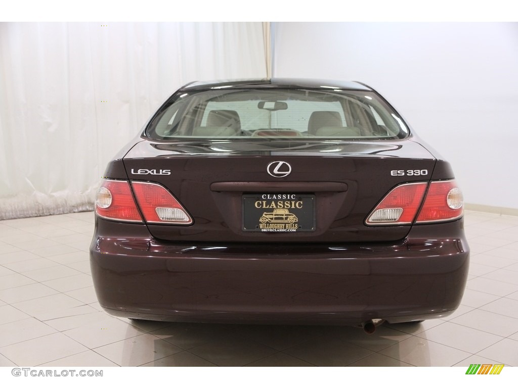 2004 ES 330 - Black Garnet Pearl / Ivory photo #17