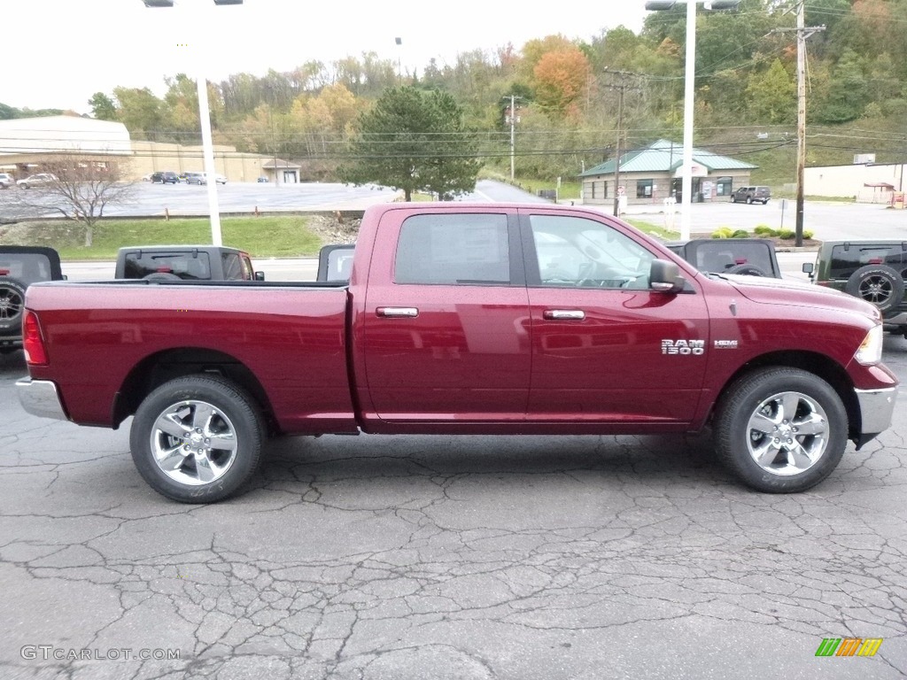 Delmonico Red Pearl 2017 Ram 1500 Big Horn Crew Cab 4x4 Exterior Photo #116659409