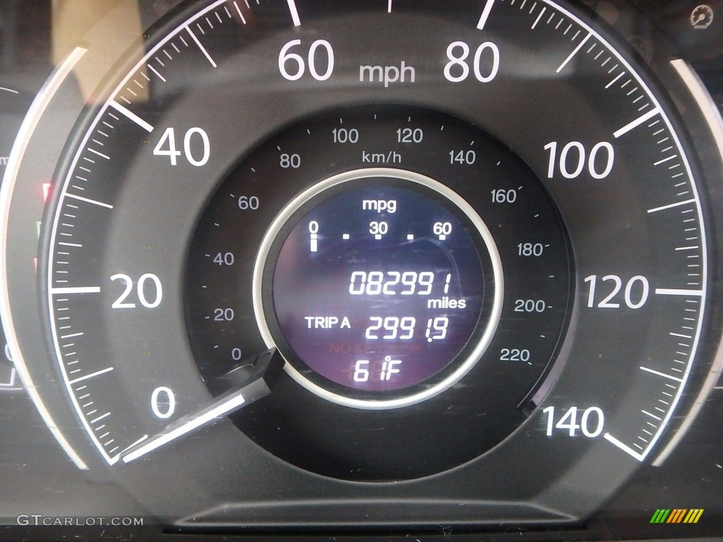 2012 CR-V EX 4WD - Crystal Black Pearl / Black photo #25