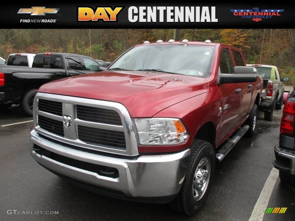 2012 Ram 2500 HD ST Crew Cab 4x4 - Deep Cherry Red Crystal Pearl / Dark Slate/Medium Graystone photo #1