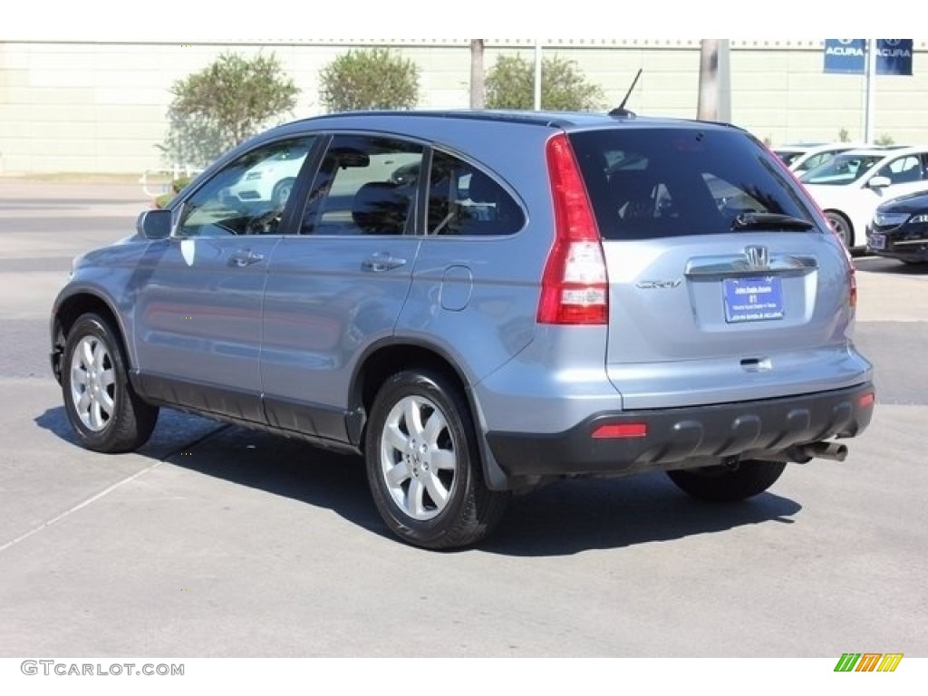 2008 CR-V EX-L - Glacier Blue Metallic / Gray photo #5