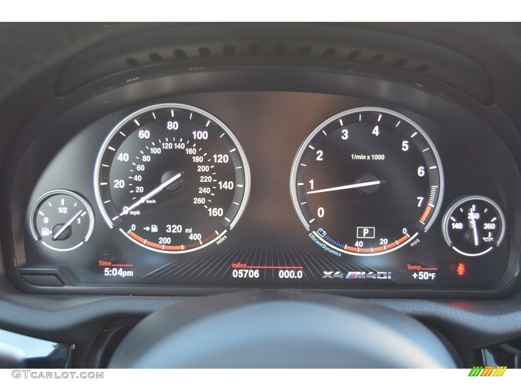 2016 BMW X4 M40i Gauges Photo #116666289