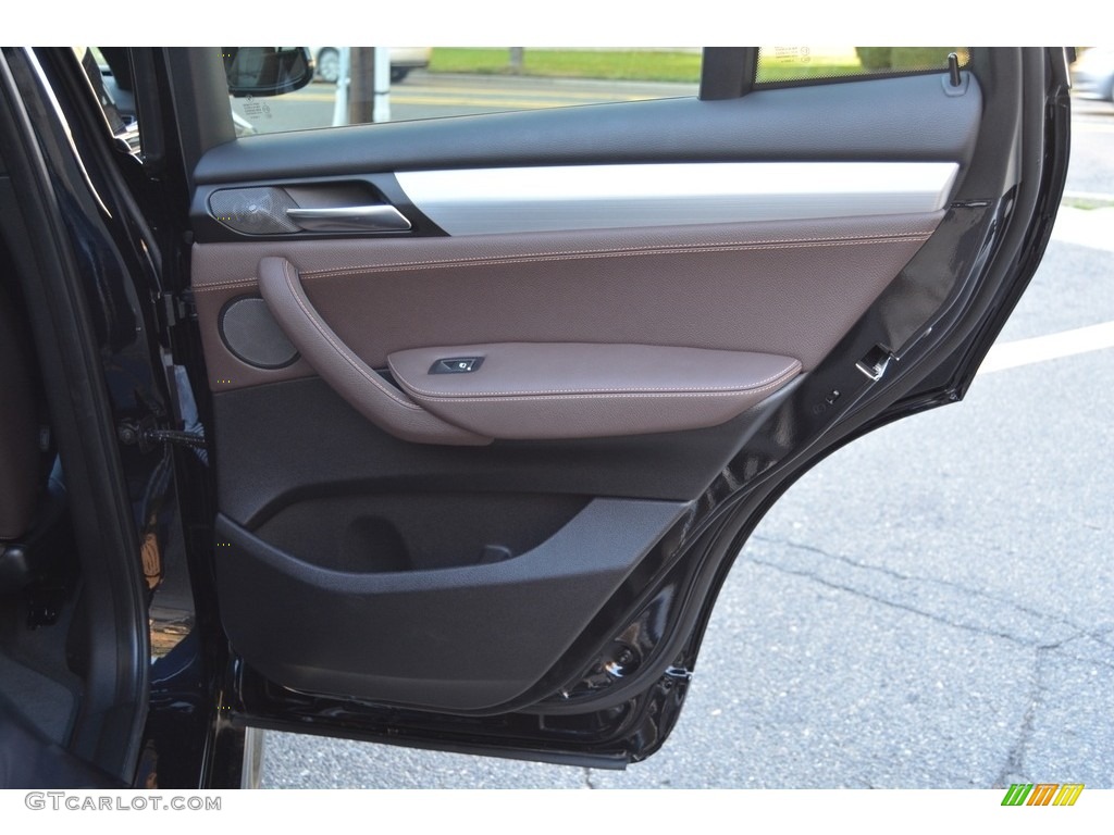 2016 BMW X4 M40i Mocha Door Panel Photo #116666355