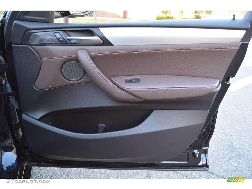 2016 BMW X4 M40i Mocha Door Panel Photo #116666401