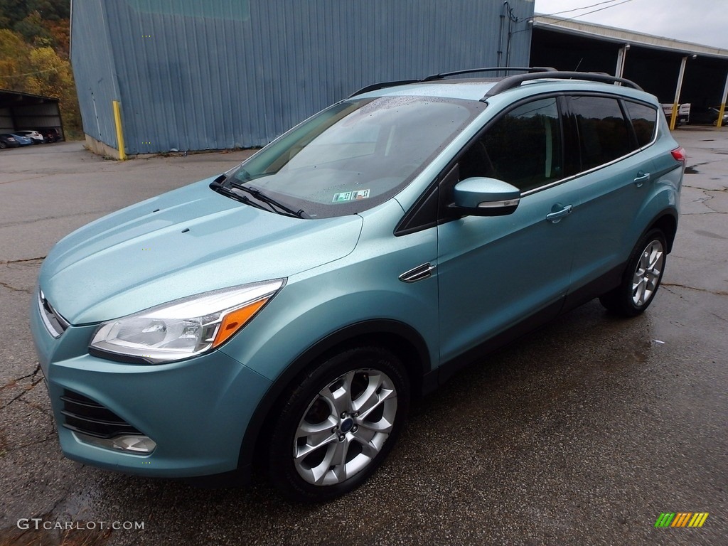 Frosted Glass Metallic 2013 Ford Escape SEL 2.0L EcoBoost 4WD Exterior Photo #116666598