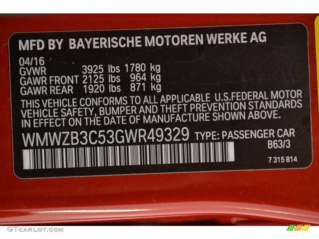 2016 Mini Countryman Cooper Color Code Photos