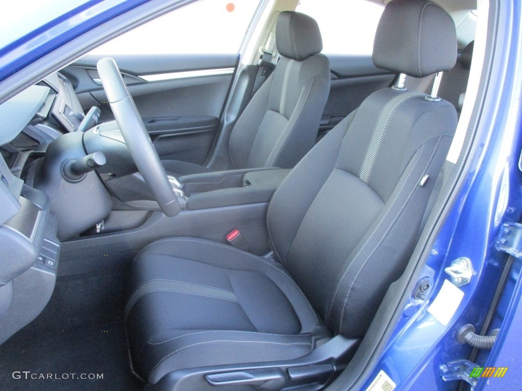 2016 Civic LX Sedan - Aegean Blue Metallic / Black photo #11