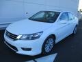 Как выглядит белая хонда 2014 White Orchid Pearl Honda Accord EX-L Sedan #116665337 Photo #18 GTCarLot.co