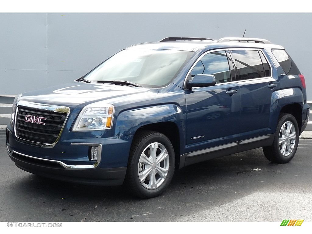 Slate Blue Metallic 2017 GMC Terrain SLE AWD Exterior Photo #116670426