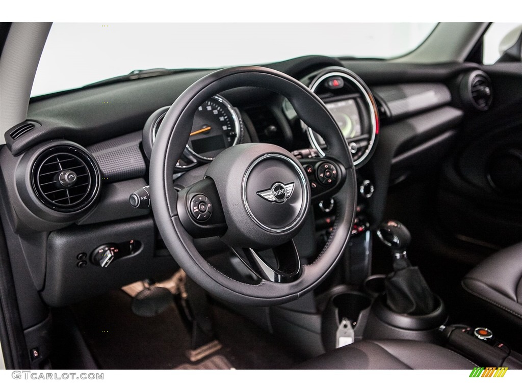 2017 Mini Hardtop Cooper 2 Door Carbon Black Steering Wheel Photo #116670735