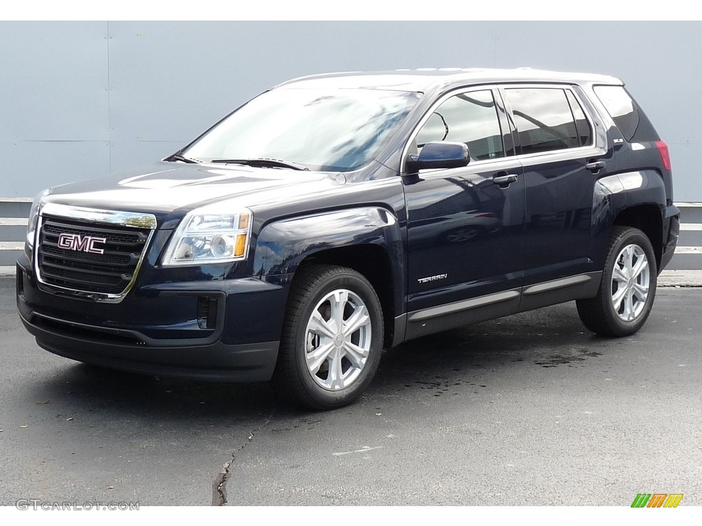 Dark Sapphire Blue Metallic 2017 GMC Terrain SLE AWD Exterior Photo #116670837