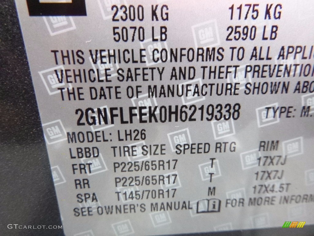 2017 Equinox LT AWD - Nightfall Gray Metallic / Jet Black photo #14