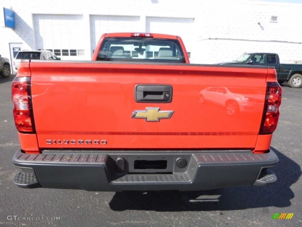 2017 Silverado 1500 WT Regular Cab 4x4 - Red Hot / Dark Ash/Jet Black photo #6