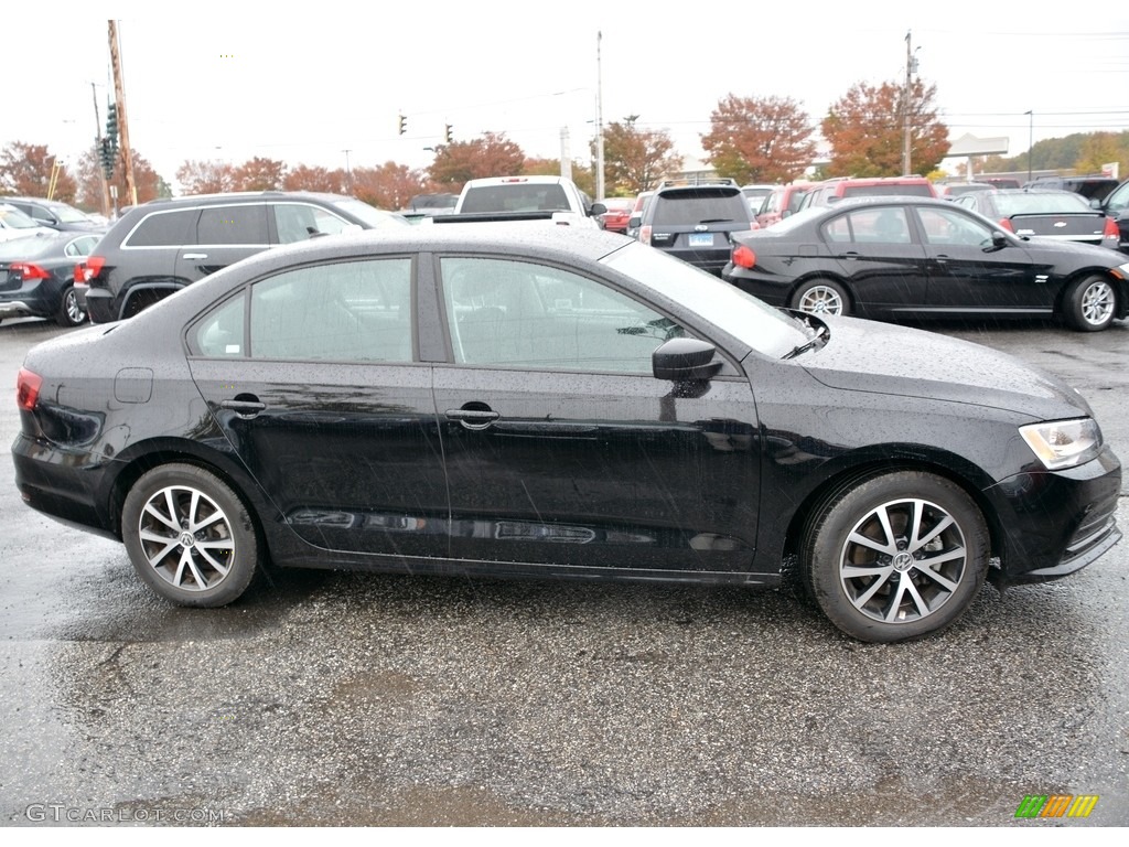 Black 2016 Volkswagen Jetta SE Exterior Photo #116675463