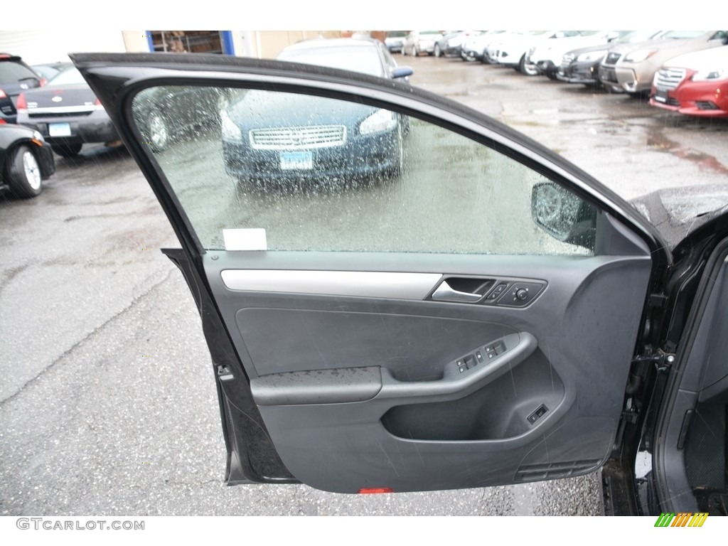 2016 Volkswagen Jetta SE Titan Black Door Panel Photo #116675820