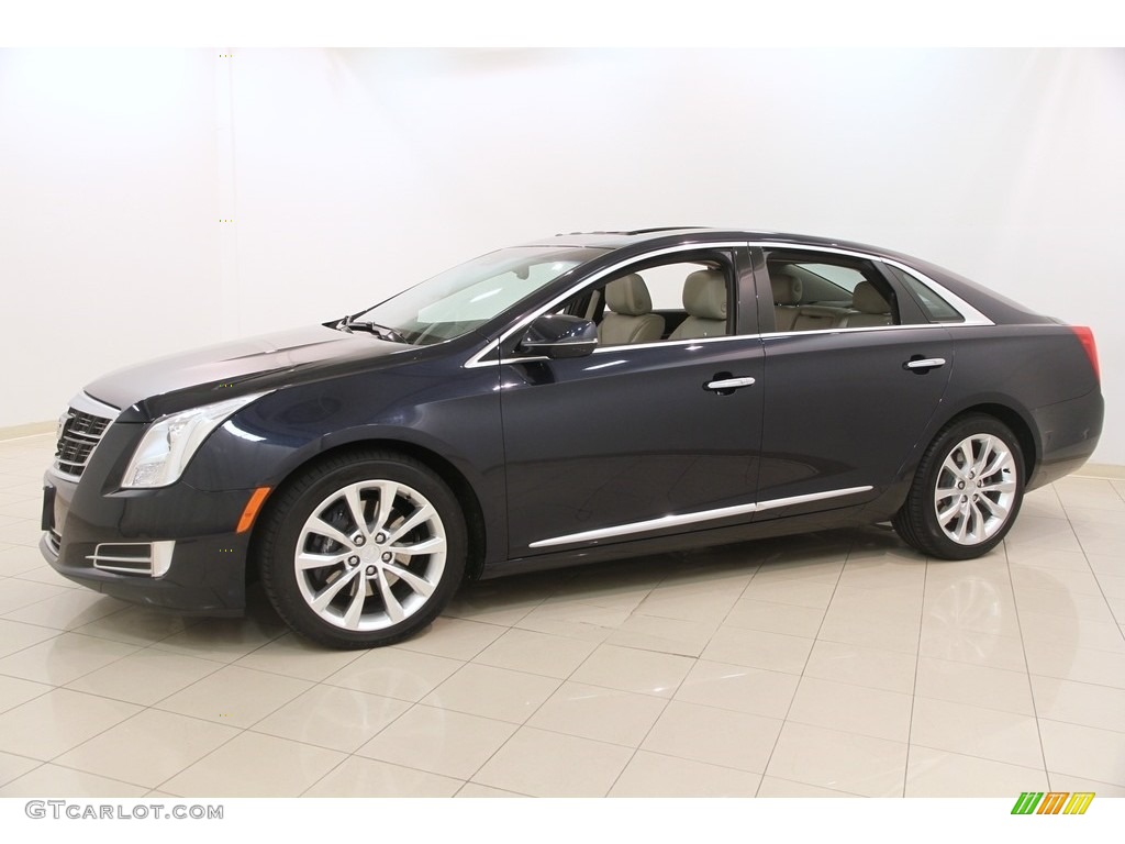 Dark Adriatic Blue Metallic 2016 Cadillac XTS Luxury AWD Sedan Exterior Photo #116679249