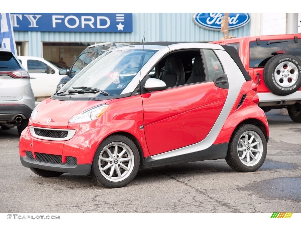 2009 fortwo passion cabriolet - Rally Red / Design Black photo #1