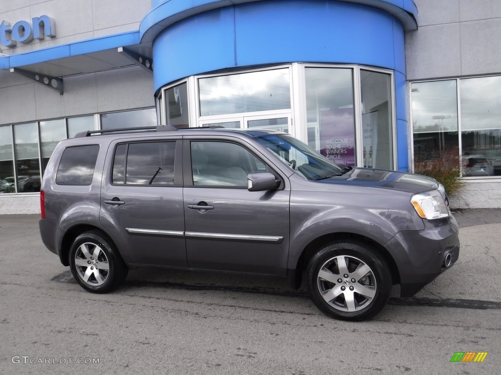 2015 Pilot Touring 4WD - Modern Steel Metallic / Gray photo #2
