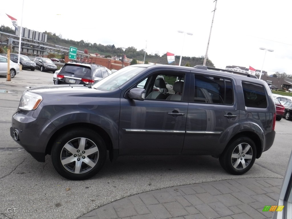2015 Pilot Touring 4WD - Modern Steel Metallic / Gray photo #7