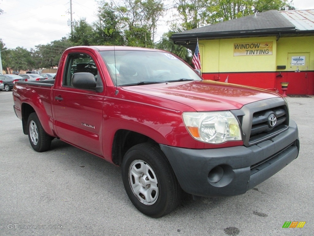 2006 Tacoma Regular Cab - Impulse Red Pearl / Graphite Gray photo #1