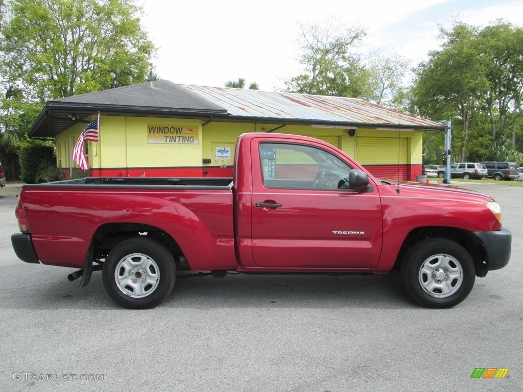 2006 Tacoma Regular Cab - Impulse Red Pearl / Graphite Gray photo #2
