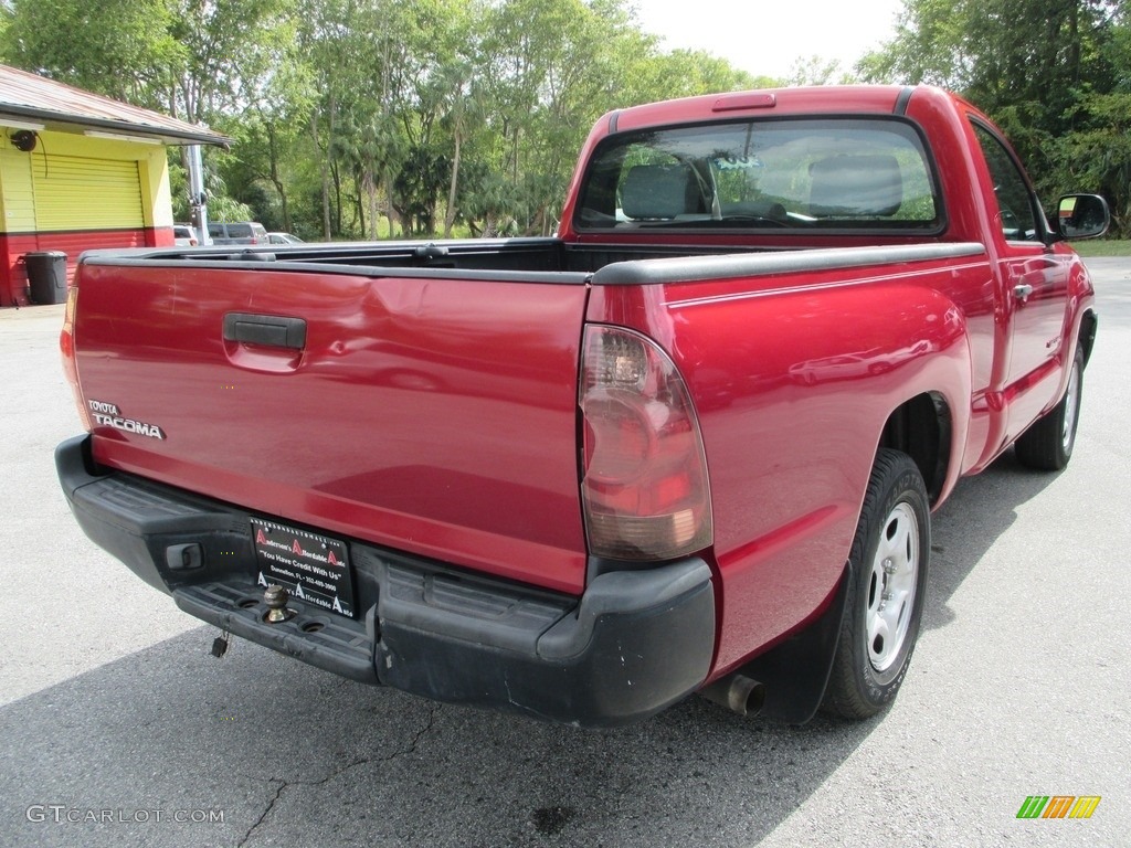 2006 Tacoma Regular Cab - Impulse Red Pearl / Graphite Gray photo #3