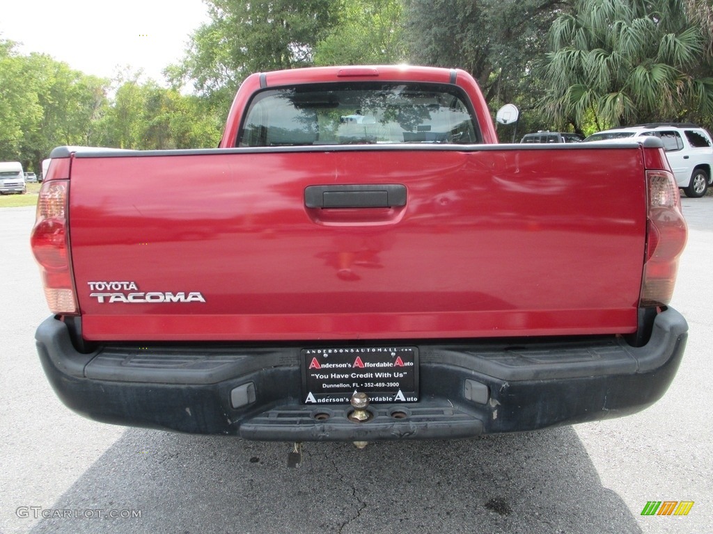 2006 Tacoma Regular Cab - Impulse Red Pearl / Graphite Gray photo #4